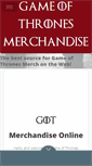 Mobile Screenshot of gameofthronesmerch.com